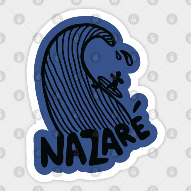 Nazare big surfer Nazare big surfing big surf love surfing Portugal Sticker by Tropical Blood